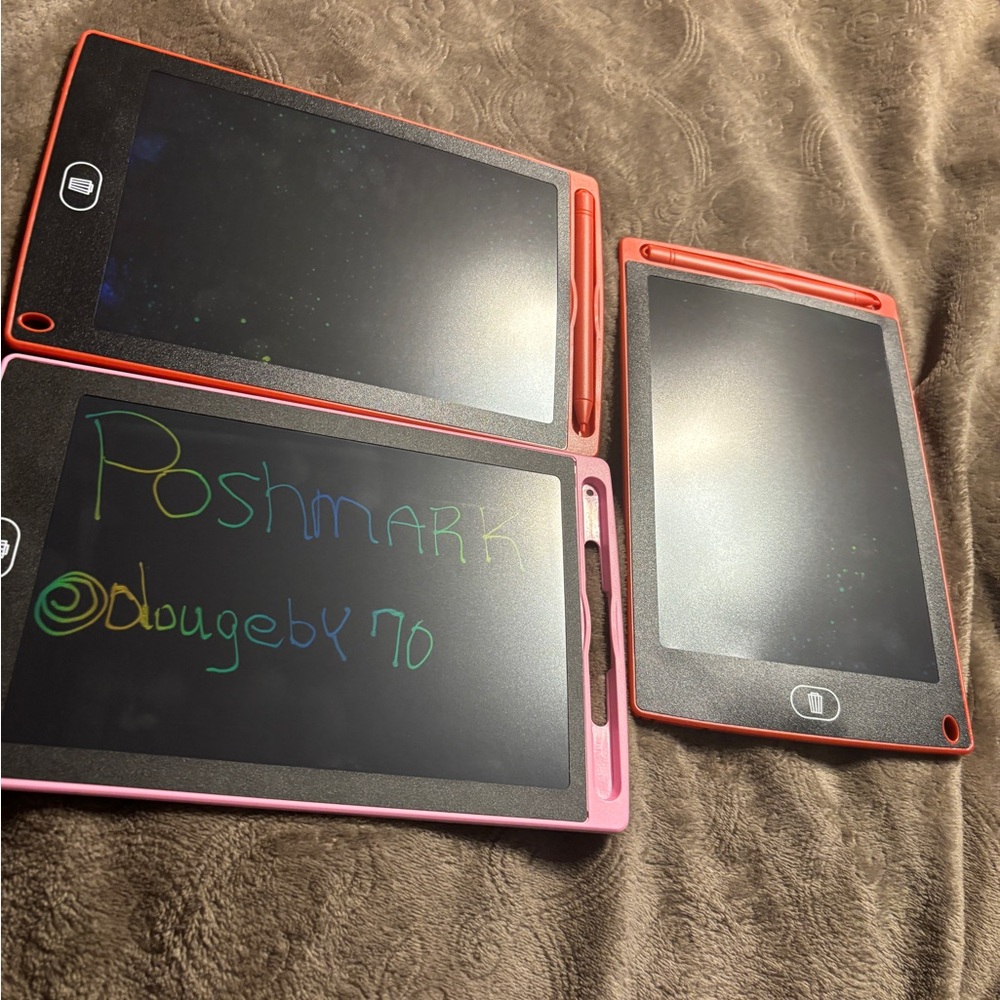 LCD 3 color Writing Tablet Set 8.5” Electronic Drawing Pads Doodle Board for Kid